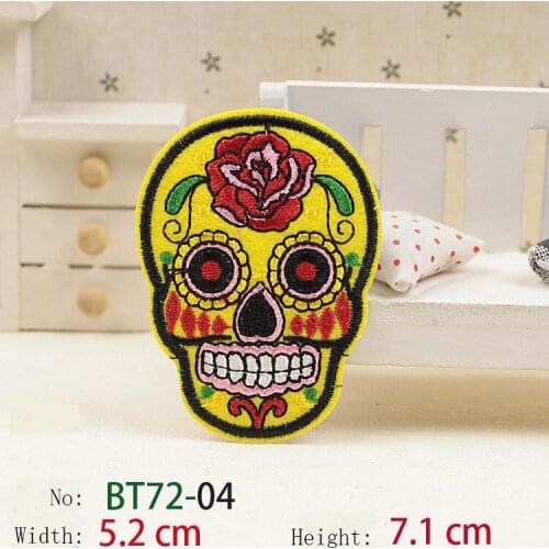 10pcs/lot Creative Funny Rick Scream Edward Painting Cartoon Parches Embroidered Iron on Patches for Clothing Stickers