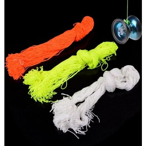100 Pcs/lot 100% Professional Polyester Light YoYo Ball Bearing String Trick Yo-Yo Kids Magic Juggling Toy High Quality