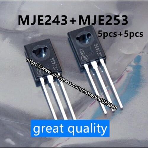 5set MJE340G MJE350G TO-126 Audio pairing tube JE340G+JE350G 5pcs each 10pcs in total