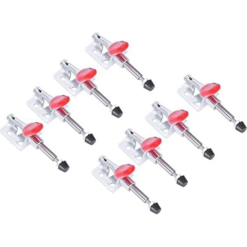 New 8Pcs GH301A 45Kg Toggle Clamp Quick Release Pull Action Vertical/Horizontal Type Clamps U-Shaped Bar for Woodworking