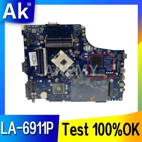 Akemy P7YE0 LA-6911P Laptop motherboard For Acer aspire 7750 7750Z MAIN BOARD HM65 UMA DDR3 MBRN802001 MB.RN802.001