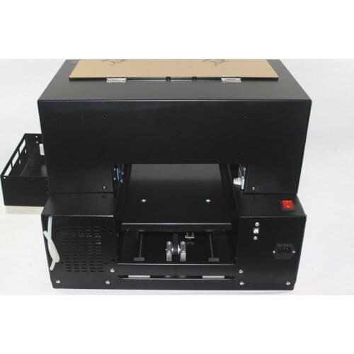 White UV ink printing A4 UV LED lamp Flatbed Printer