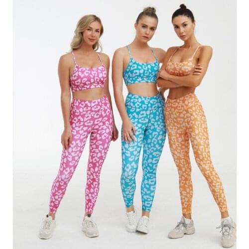 Seamless Yoga Set Fitness Clothing Sportswear High Waist Women Gym Leggings Tights Padded Push-up Sport Bra 2 Pcs sexy Suits run