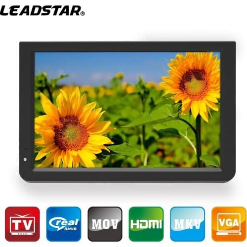 D12 Inch High Definition Portable TV DigitalTV Support USB Analog Miniature Car TV SD Card MP4 AC3