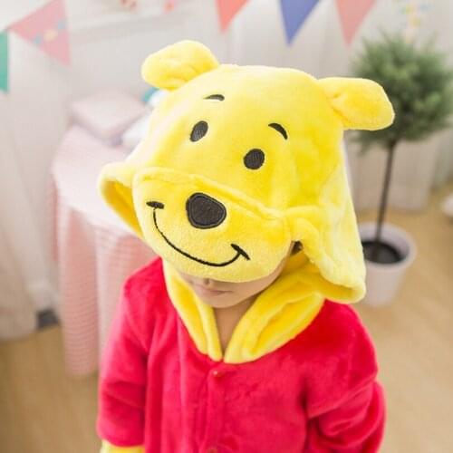 Kigurumi Animals Kids Anime Cosplay Costume Funny Suit School Party Student Play Games Onesies Performance Winnie Bear Fancy