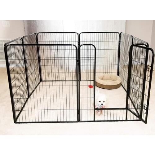 Foldable Pet Playpen Iron Fence Puppy Kennel House Exercise Training Puppy Kitten Space Dogs Supplies Rabbits Guinea Pig Cage