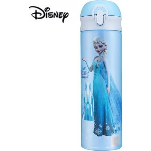 Disney 500ML Frozen Thermos Feeding Bottle Vacuum Flask Insulation Feeding Cup Bottles Leak-poof Student Thermos Cup Car Kettle