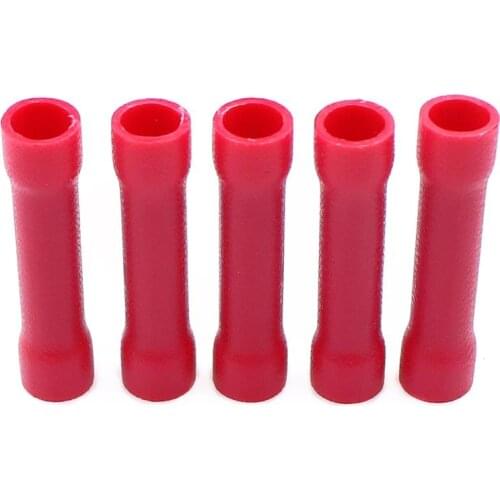 BV1 red Insulating Wire Connector wire connector Butt Connectors Crimp Electrical Wire Splice Terminal