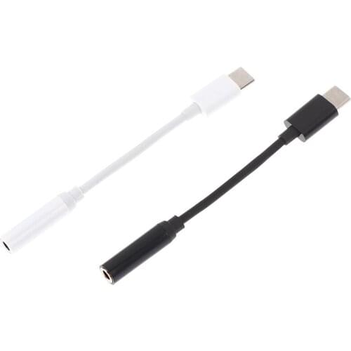 USB Type C To 3.5mm Earphone Jack Adapter Converter Aux Audio Cable Headphone For Xiaomi For Huawei