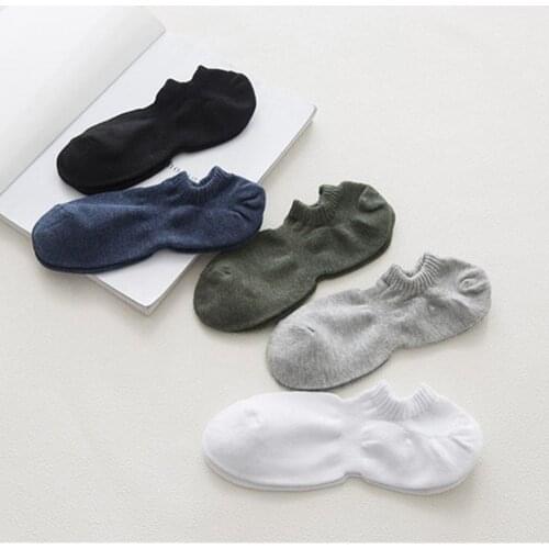 Fashion Men Winter Short Soft Cotton Sports Socks Warm Casual Solid Color Gift