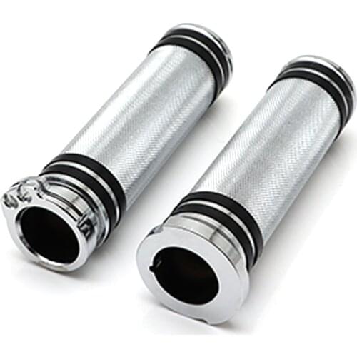 Motorcycle Aluminum Handlebar Grips Hand Grips For Harley 883R Sportster Street Bob Low Rider Chopper Bobber W/ 1" Handlebar