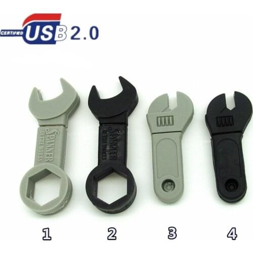 Cartoon mini tool wrench spanner usb flash drive disk memory stick Pen drive personalized real pendrive gift 4gb 8gb 16gb 32gb