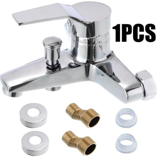 Wall Mounted Bathtub Faucet Zinc Alloy Chrome Bath Shower Mixer Hot and Cold Water Faucets Bathroom Hardware