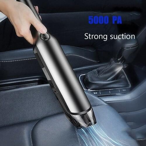 4000Pa 5000Pa Car Vacuum Cleaner for Desktop Home Car Interior Cleaning Portable Auto Vaccum Cleaner Handheld Wireless Cleaner