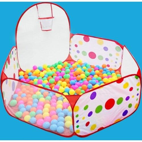 Foldable Childrens Toys Tent For Ocean Balls Baby Play Ball Pool With Basket Outdoor Indoor Game Large Tent for Kids Ball Pit