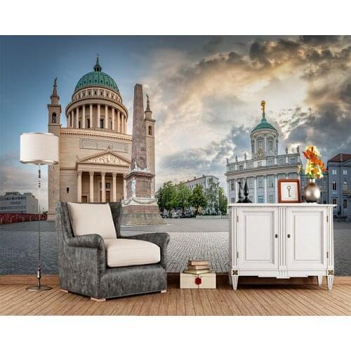 Custom papel DE parede 3d, Potsdam Museum Town square Cities photo for living room bedroom sofa background decoration wallpaper
