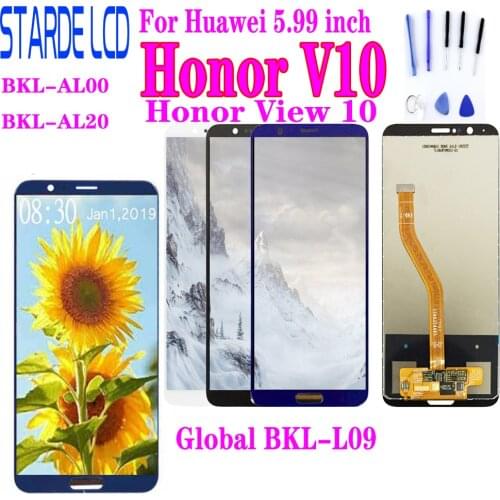 Tested LCD For Huawei Honor V10 BKL-AL00 BKL-AL20 / Honor View 10 Global BKL-L09 LCD Display + Touch Screen Digitizer Assembly