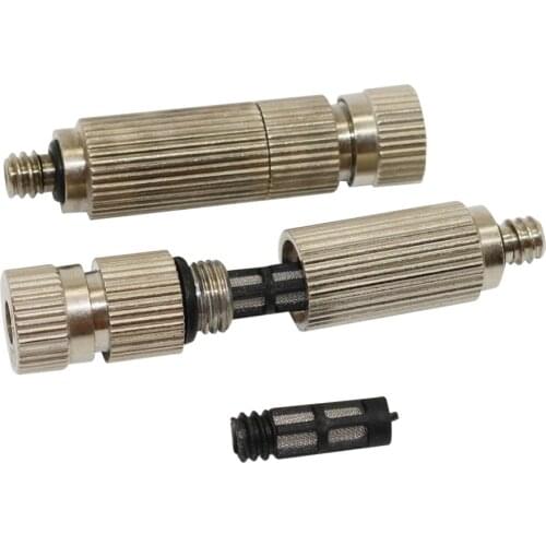 3/16" Atomization Nozzle with Filter High Pressure Misting Nozzles Industry Agriculture Cooling Humidify Sprayers 30 Pcs