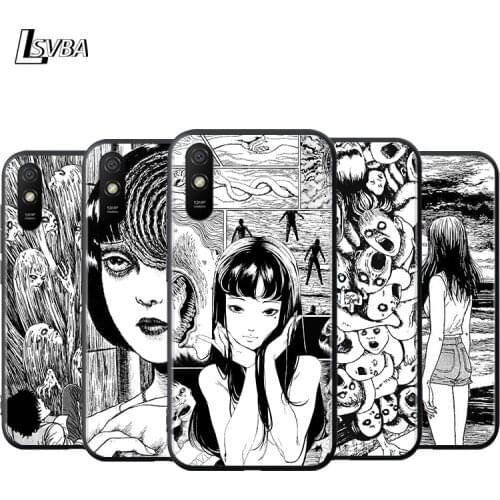Junji Ito Tees Horror Silicone Cover For Xiaomi Redmi K40 K30i K30T K30S K30 K20 10X Ultra Pro Black Soft Phone Case Shell
