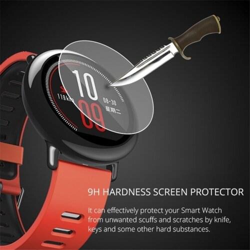 2PACK 0.3mm 2.5D 9H Tempered Glass For Xiaomi Huami Amazfit Pace Smart watch Screen Protector Scratch Proof Glass