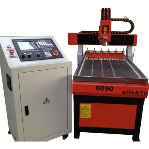 2.2kw/3.0kw Water Cooled ATC Spindle Servo Motor 6PC Tools Automatic Tool Changer 6090 ATC CNC Router For Sale