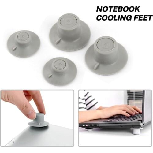 4PCS Laptop Notebook Heat Reduction Holder Non-slip Mat Feet Cooler Stand Portable Legs Set Pad Computer Accessories For Macbook