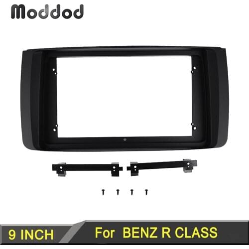 9 inch Car Stereo Panel for MERCEDES BENZ R CLASS 2004-2011 Double Din Radio Fascias Dashboard Installation Trim Kit