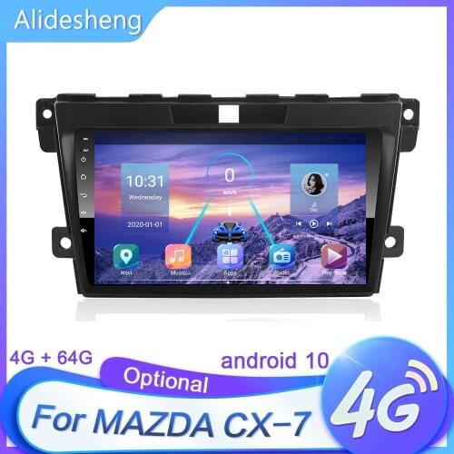 For Mazda CX7 cx-7 2008-2015 Android 10 Car Multimedia Player Navigation 4G+64G 2 din DSP WIFI 4G SIM Car Radio Video Player