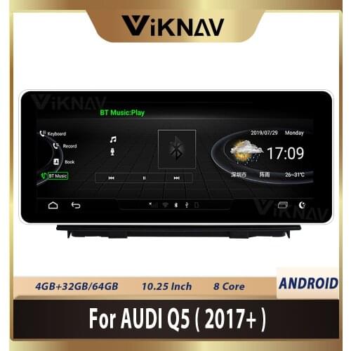 Android 9.0 Car Multimedia Video Player GPS Navigation For-AUDI Q5 2017 2018 2019 Stereo Audio capacitive screen
