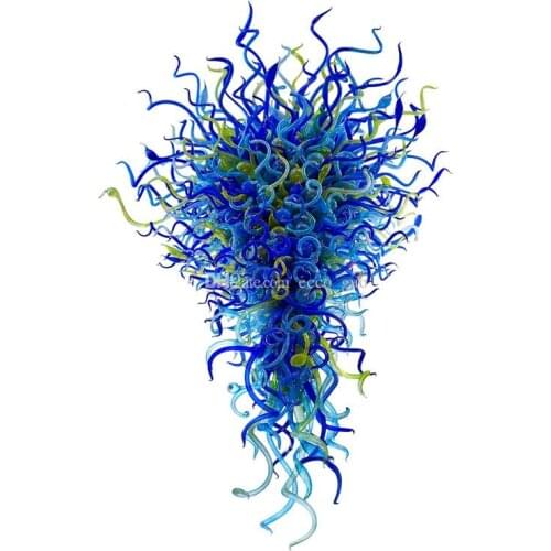 Big Hotel 100% Mouth High Quality Contemporary Blown Glass Chandelier Lighting Modern