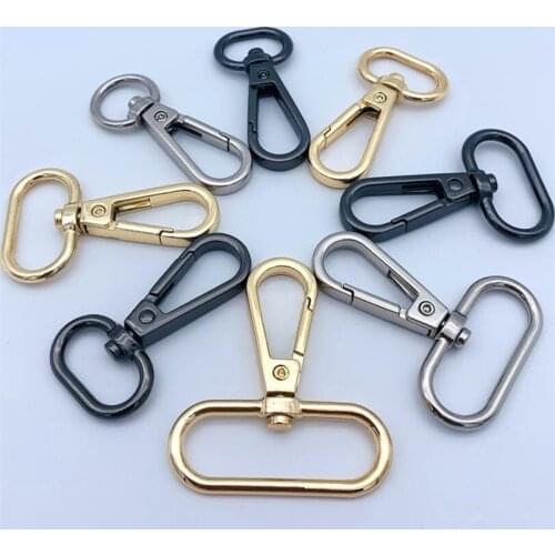 5pcs 14/16/20/25/32/38mm Swivel Lobster Clasp Keychain Alloy Metal Clasps Hooks Handbag Straps Accessories DIY Jewelry Making