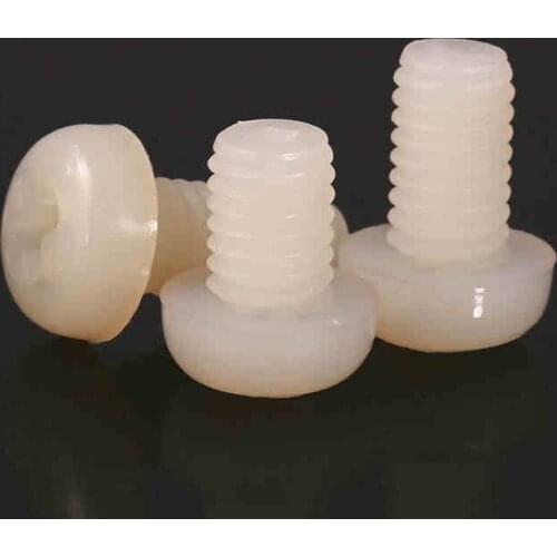 Gb818-85pm cross recessed pan head machine screw nylon screw round head plastic screw m2-m8 50PCCS