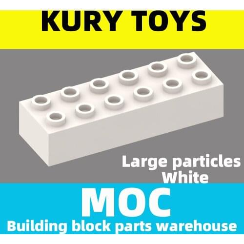 Kury Toys DIY MOC For Large particles Building block parts For 2 x 6 For toy brick