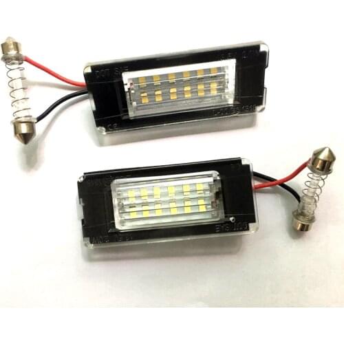 2PCS Car LED Number License Plate Lights 6500K Plate Light Bulb For BMW MINI COOPER S R56 R57 R58 R59 2004-2014 Car Accessories