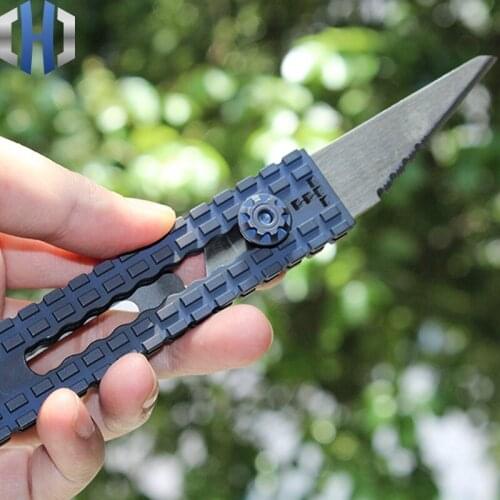 EDC Industrial Design Titanium Alloy Heavy Duty Paper Cutter Knife Knife Blade Handle