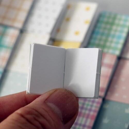 4Pcs/set 1/12 Dollhouse Miniature Book Model Notebook Doll House Furniture Decor Dollhouse Accessories