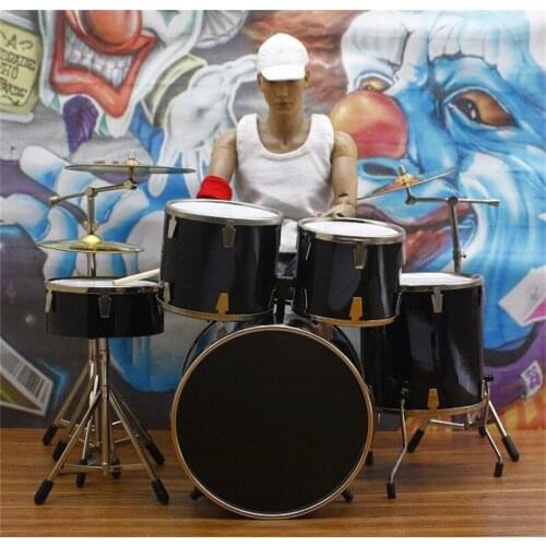 Scale 1/6th Toys Model Music Band Drum Instrument Scene Components Party Decor For Mostly Doll Accessories