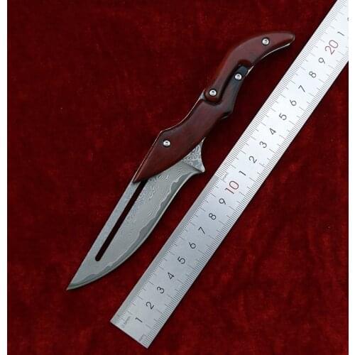 New zd02 VG10 Damascus knife tactical hunting machinery folding knife outdoor camping survival EDC pocket defense tool