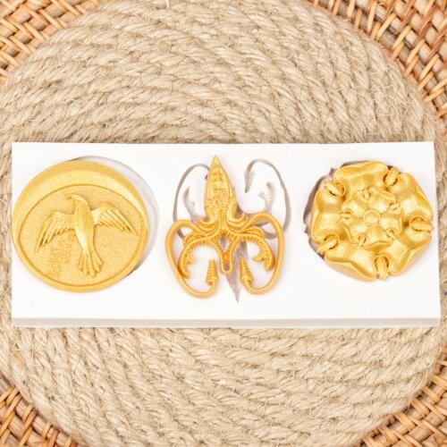 Scissors Mold Silicone Baking Accessories Armored Division Sign Sugar Craft Chocolate Cutter Mould Fondant Cake Decorating Tool