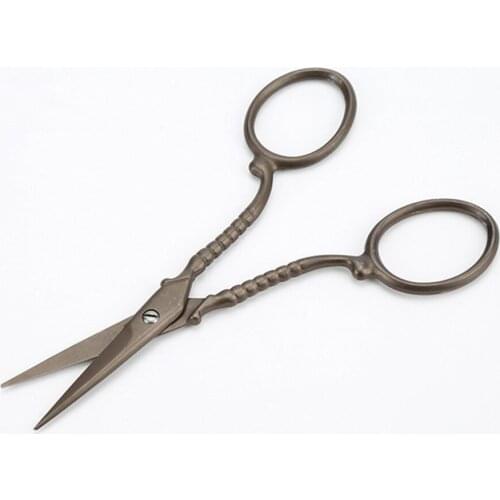 High Qulity Vintage Scissors Flower Pattern Needlework Embroidery Stainless Steel Tailors Scissor Thread Trimmer