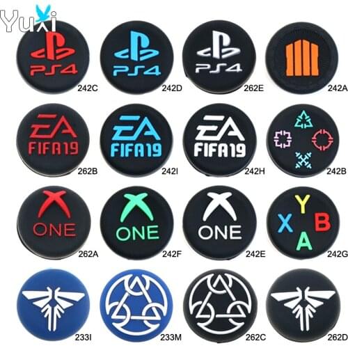 YuXi 2pcs Thumb Grip Cap For Playstation 5 PS5 PS4 PS3 Xbox One 360 Controller Joystick Cover Case Thumbstick Grip Caps