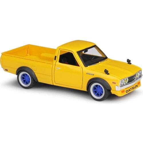1:24 1973 Datsun 620 Pick-up Drift version Mustang Roadster Simulation Alloy Car Model collection gift toy