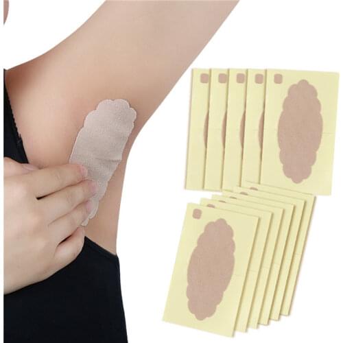 10Pcs Sweat-Absorbent And Deodorant Patch For Underarms Soles Armpit Sweat Absorbent Pad Antiperspirant Foot Sticker Patch