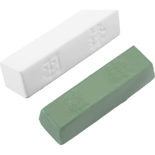 White / Green Polishing Wax Grinding Abrasive Polishing Compound Paste Wax Buffing Polish Tools Leather Strop Sharpening