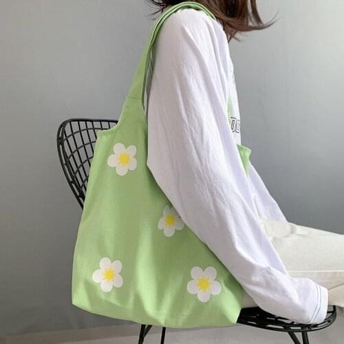 Large Womens Canvas Tote Bag 2021 Cotton Cloth Shoppers Fabric Casual Shoulder Shopping Bag Ladies Handbags Eco Shopper Bags