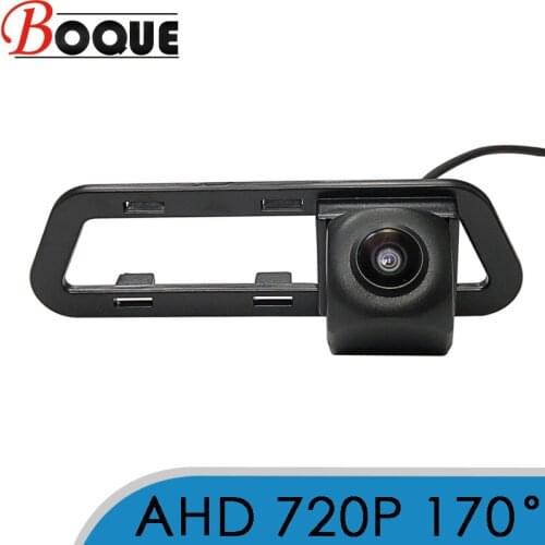 BOQUE 170 Degree 1280x720P HD AHD Car Vehicle Rear View Reverse Camera For Nissan TIIDA Pulsar Hatchback C12 2011~2015