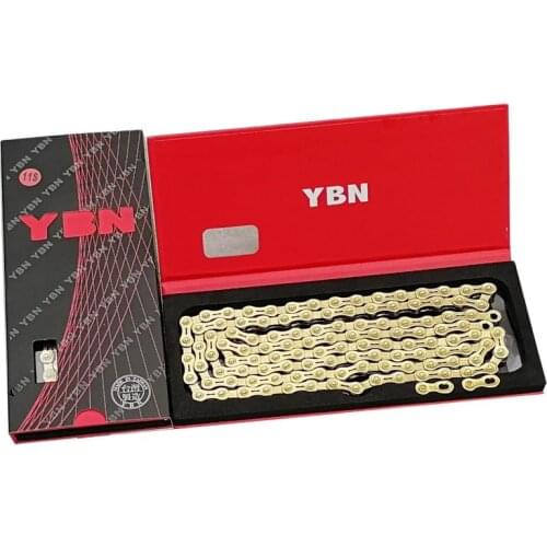 YBN 11 Speed Chain 116L MTB Road Bicycle Chains for Shimamo Sram Campagnolo Gold Hollow Bicycle Chain