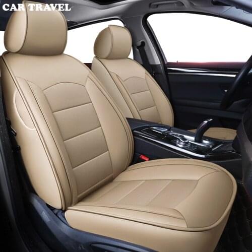 CAR TRAVEL custom real leather car seat cover for Honda Accord Crosstour FitSaloon Fit Civic Automobiles Seat Covers car seats