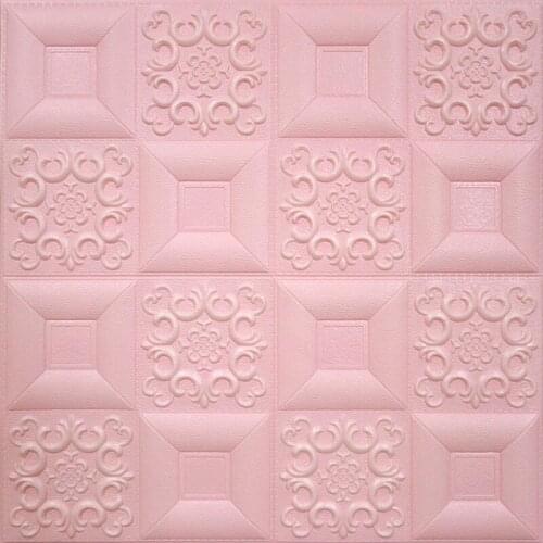 Diy Self Adhesive 3d brick wall stickers Living Room Decor Foam Waterproof Wall Covering 77*70cm 3D brick Wallpaper