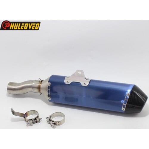 For KTM 690 SMC R 2008-2021 for KTM690 Enduro R 2008-2021 Motorcycle Exhaust Silencer Muffler Escape Carbon End Tip Link Pipe